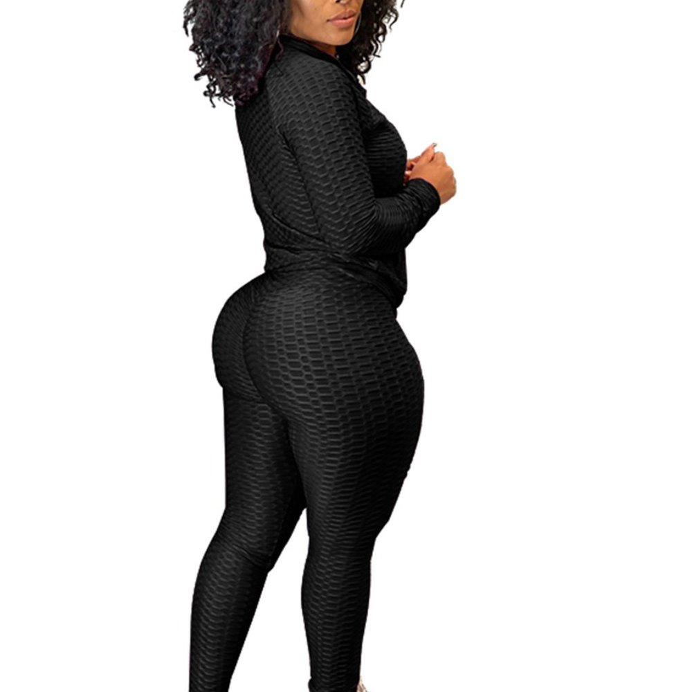 Plus Size High Waist Scrunchy Set + Face Mask